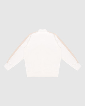 Palm Angels Children's white sports jacket with logo print PGBD002S26FAB001