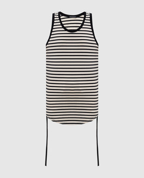 Ann Demeulemeester Mara ivory striped T-shirt B0011982FA717