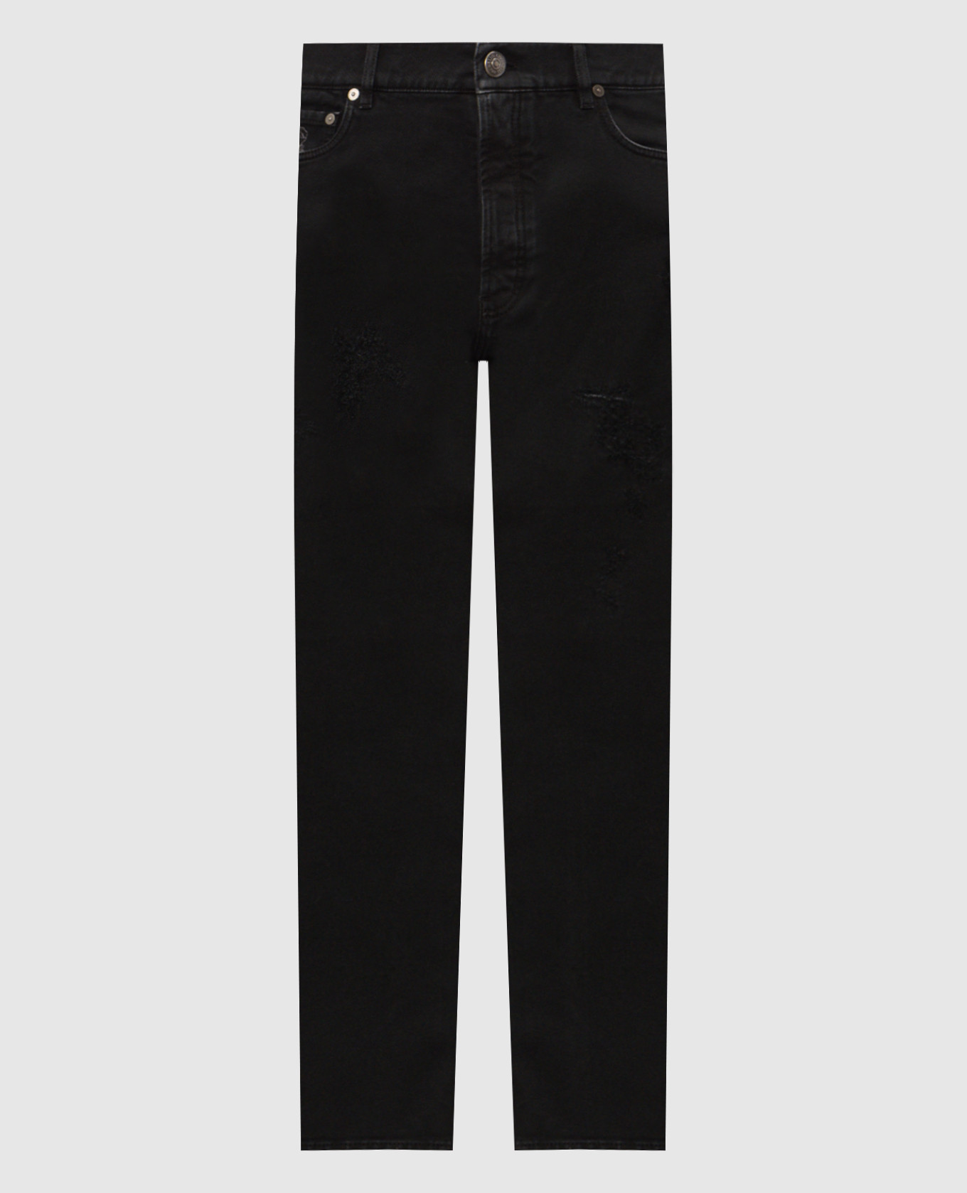 Black jeans with holes Brunello Cucinelli