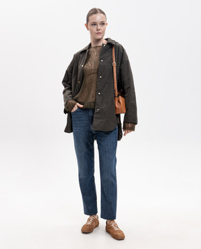 Khaite Wendy green wool and silk sweater 18300539