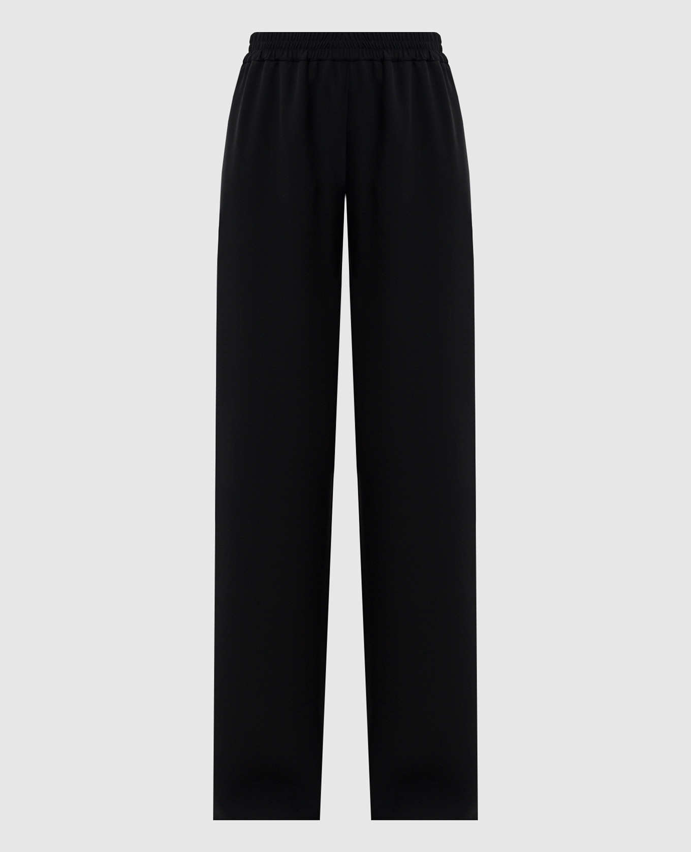 Black silk pants