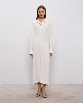 Victoria Beckham White shirt dress with drapery 1126WDR006598C