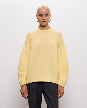 Fabiana Filippi Yellow wool, silk and cashmere sweater MAD226F016N128