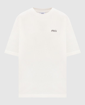 Vetements White T-shirt with print ME76TR188Vw