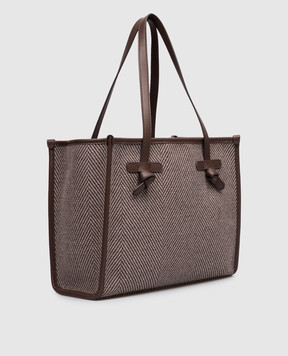 Gianni Chiarini Brown Marcella patterned tote bag BS6849COMMSPIGA