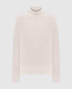 MooRER Beige wool turtleneck NATALY NATALYW12