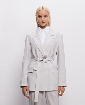 Peserico Gray wool jacket A01747A03472
