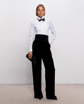 Dolce&Gabbana White tuxedo shirt F5K50TFUEFM