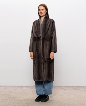 Fabio Gavazzi Brown mink fur coat FG2442PIVR