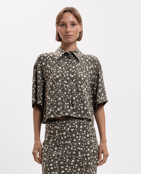 Max & Co FIUMANA green print blouse MCOFIUMANA