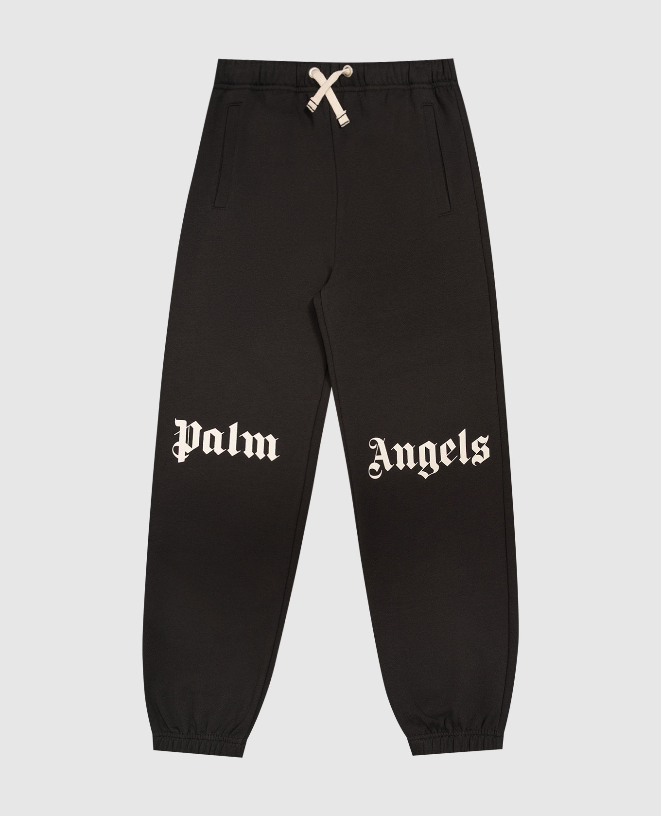 Kids' black joggers with logo print