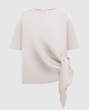 Loulou de Saison Beige MANO silk blouse MANO