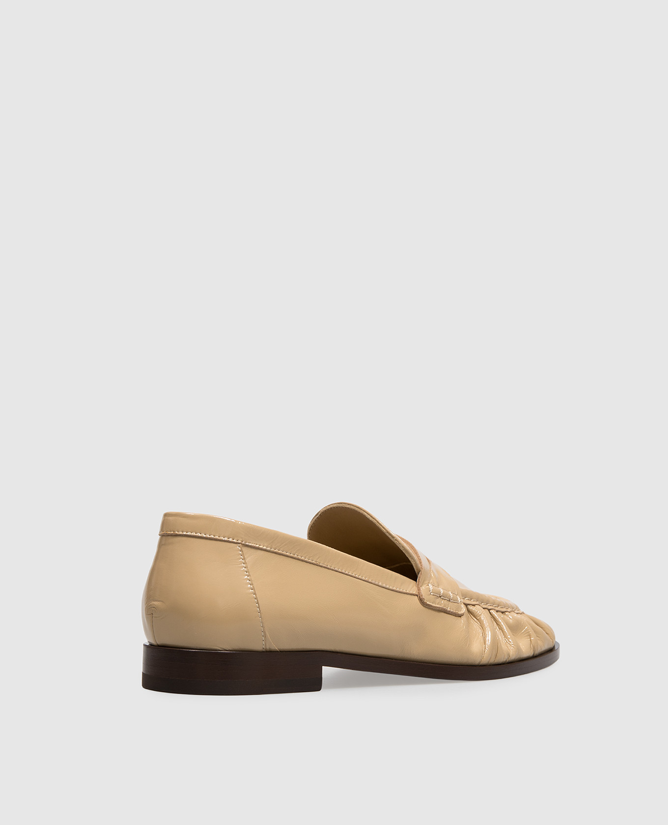 Beige patent leather loafers Babe Pay Pls 3