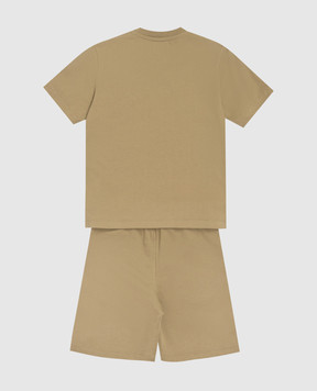 C.P. Company Children's khaki suit with logo print CMG005LAA1748