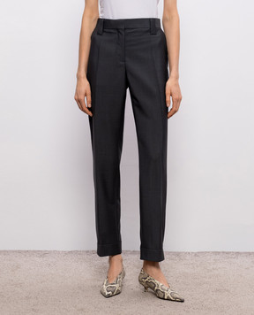 Versace Gray wool and mohair pants 10237921A17669