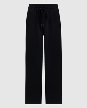 Max Mara Black FELTRE wool sweatpants MXMFELTRE