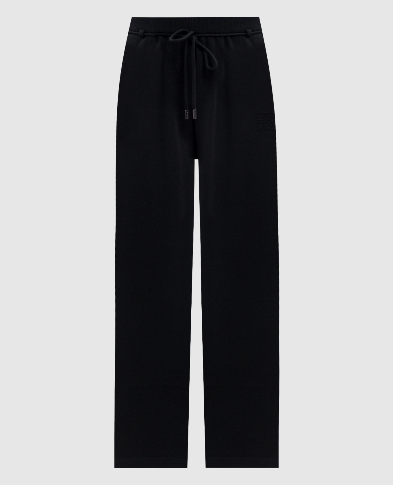 Black FELTRE wool sweatpants