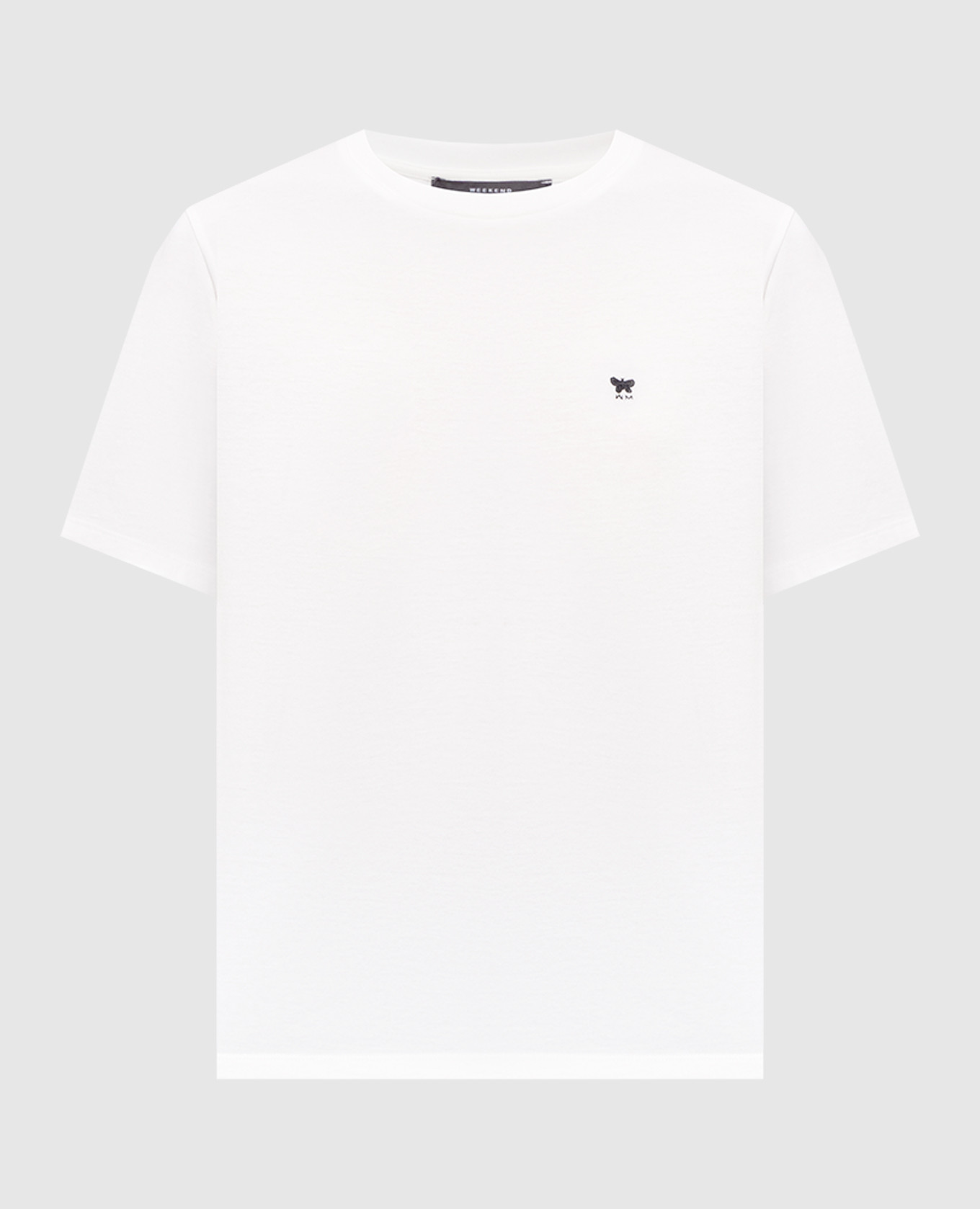 White T-shirt WKDVENACO with embroidered emblem