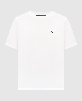 Max Mara Weekend White T-shirt WKDVENACO with embroidered emblem WKDVENACO