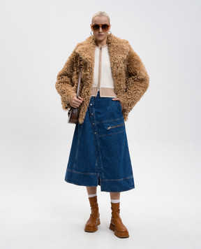 Babe Pay Pls Korin sheepskin coat with turn-down collar 2331TIGRADO