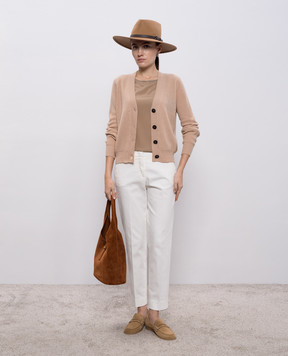 Peserico Beige silk top S08893D02372
