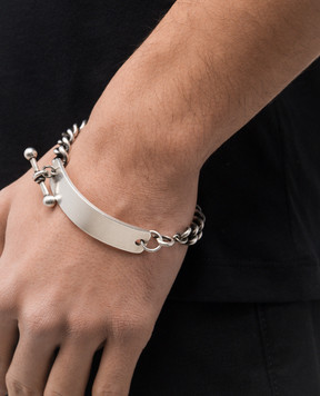 Ann Demeulemeester Silver Doa Chain Bracelet B0013708OT018