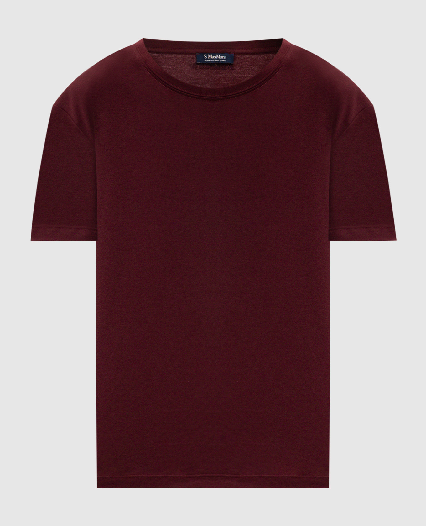 SEGALE burgundy t-shirt with embroidery