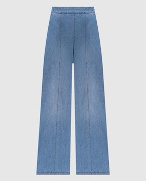 Ermanno Scervino Life Blue denim-effect pants D484P703YKR