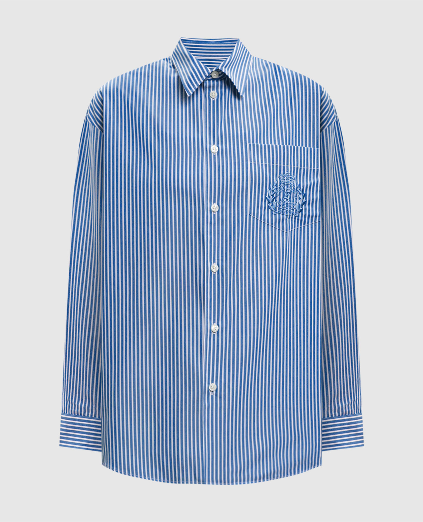 Blue Amalfi striped shirt