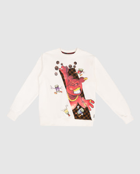 Sprayground Children's beige sweatshirt Get Out Bear SPY1425EIVO