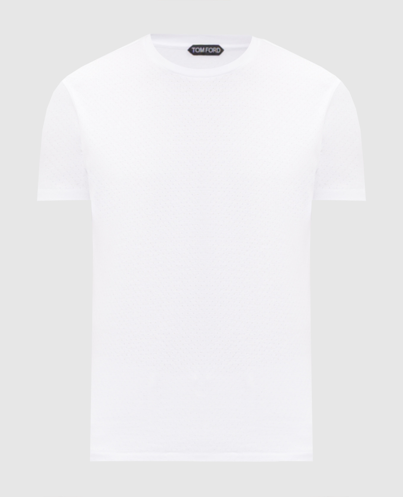 White T-shirt with perforations