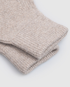Brunello Cucinelli Beige cashmere gloves MQS95908