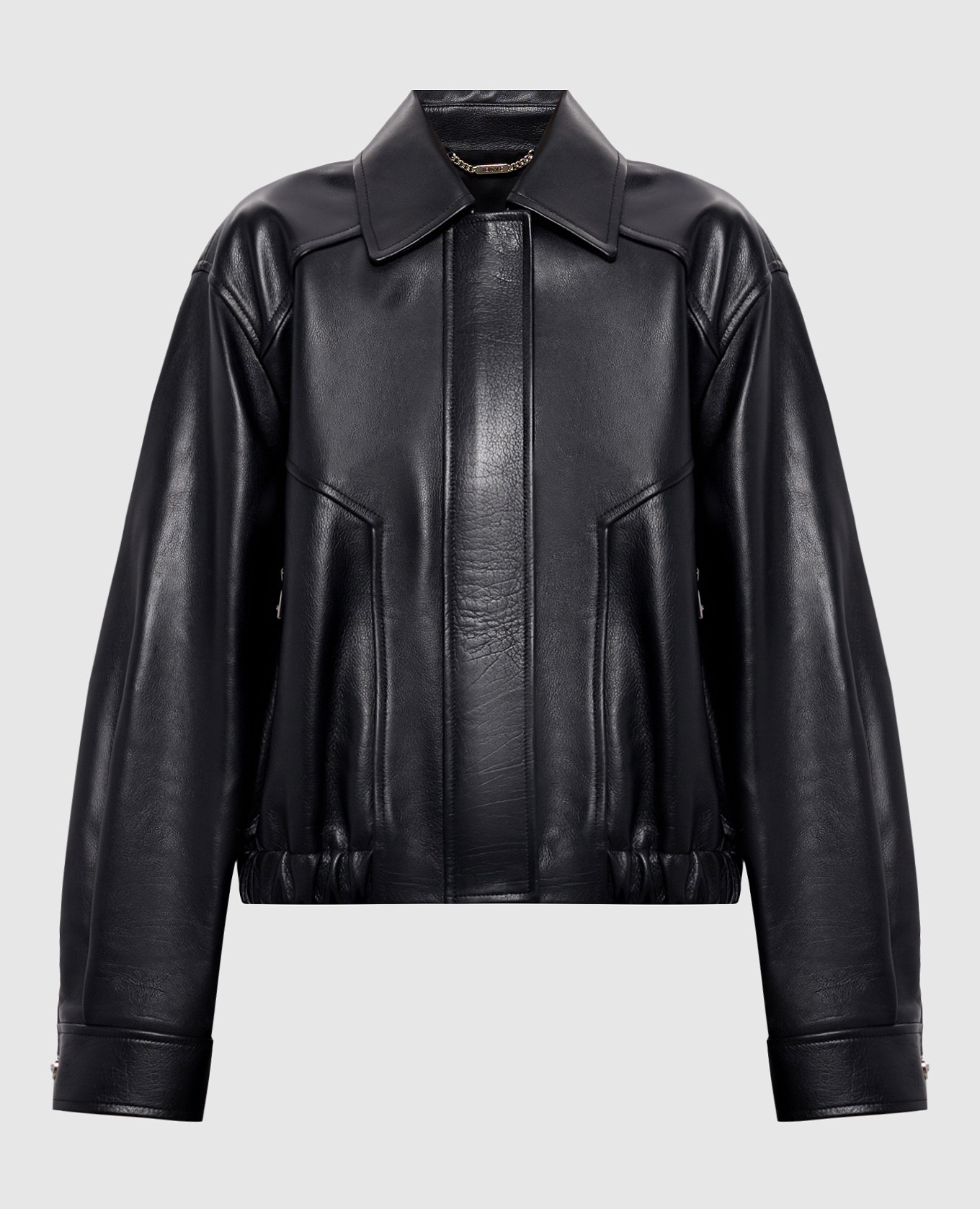 

Black leather jacket Versace