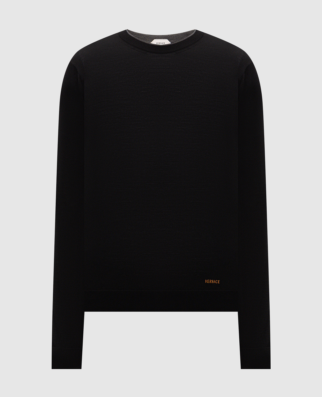 Black wool jumper
