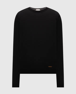 Versace Black wool jumper 10244381A17823