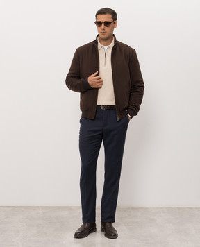 Stefano Ricci Brown cashmere jacket MZJ6300161C0001T