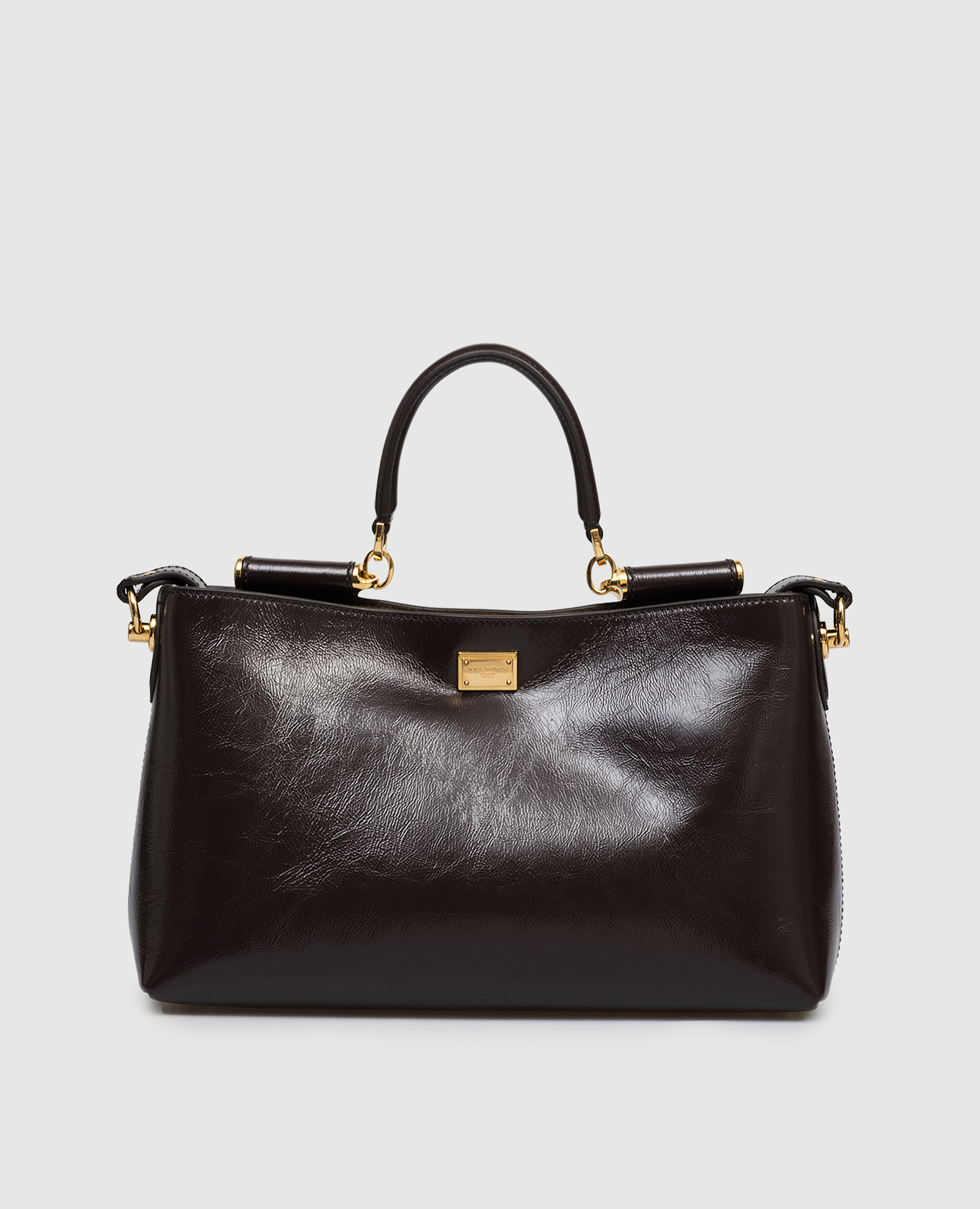 

Vittoria brown leather bag Dolce&Gabbana