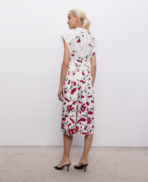 Twinset White shirt dress with print 261TT2590