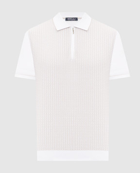 Bertolo Cashmere White polo with silk 902330002421