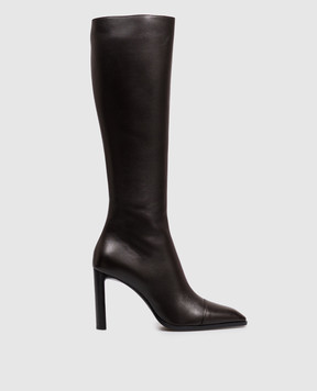 Saint Laurent Brown leather boots VENETIA 823417AADF0