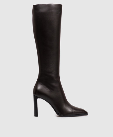 Botas de cuero marrón VENECIA