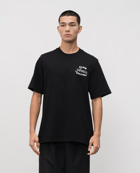 AMIRI Black CLUB T-shirt with logo AMJYTE1254