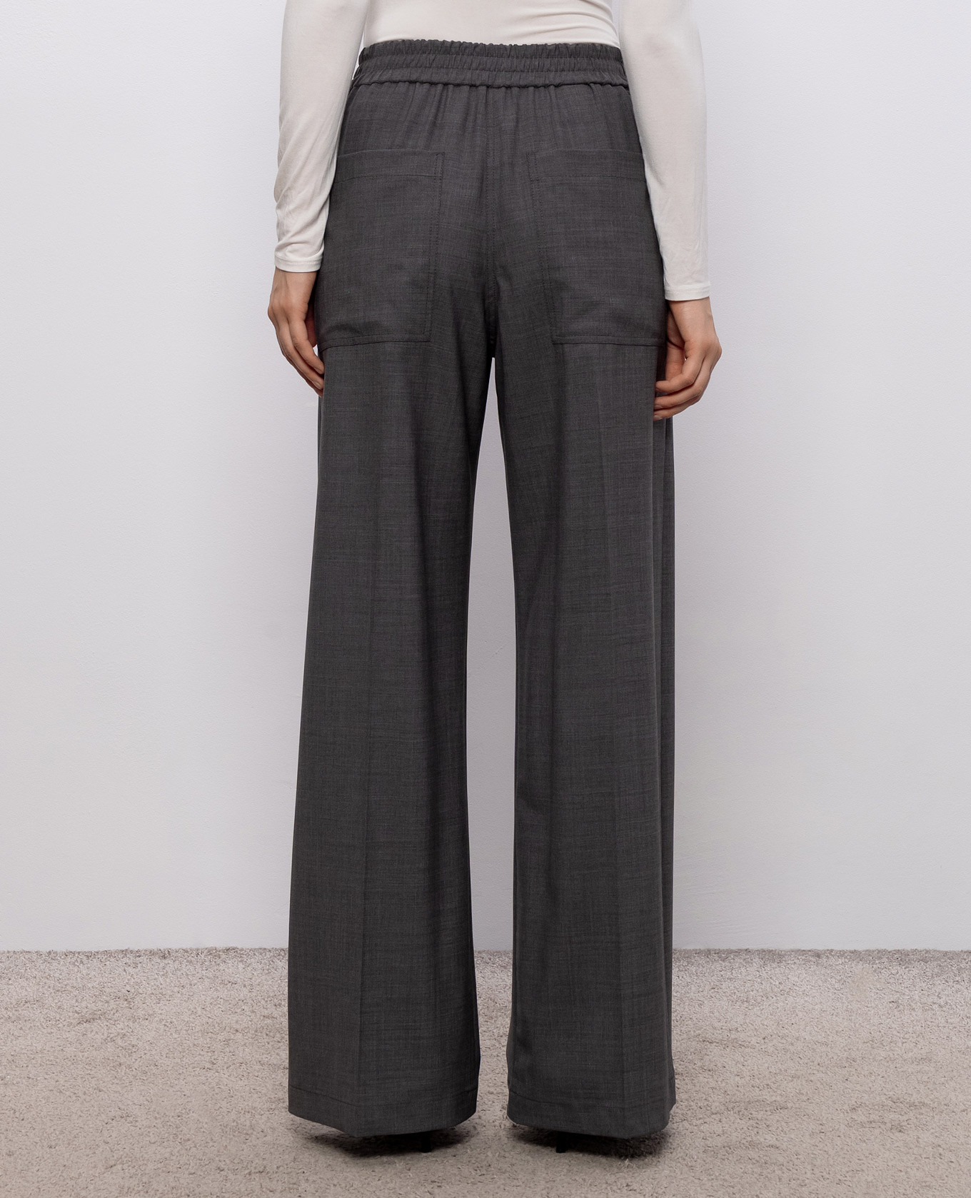 Gray pants with wool Brunello Cucinelli 4