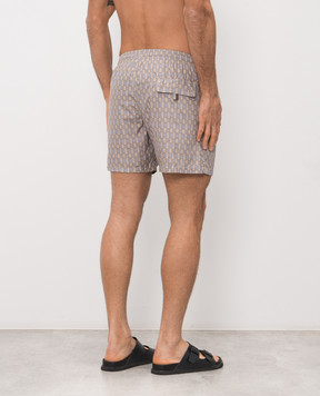 Canali Swim shorts with branded print UA0010493024