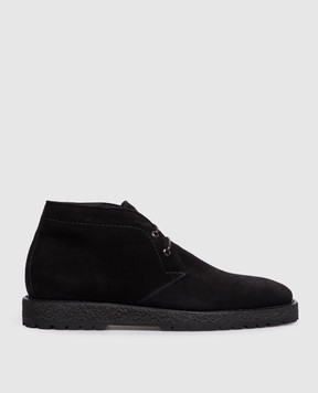 Stefano Ricci Brown suede deserts on fur UF11G4257SDP