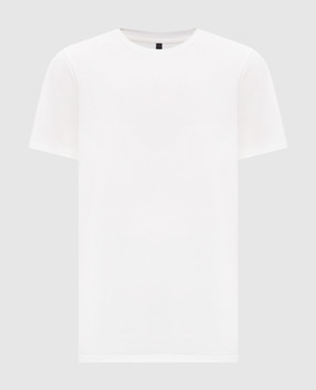 Intoca White long-sleeved cotton T-shirt DIOSBASICPOUD442