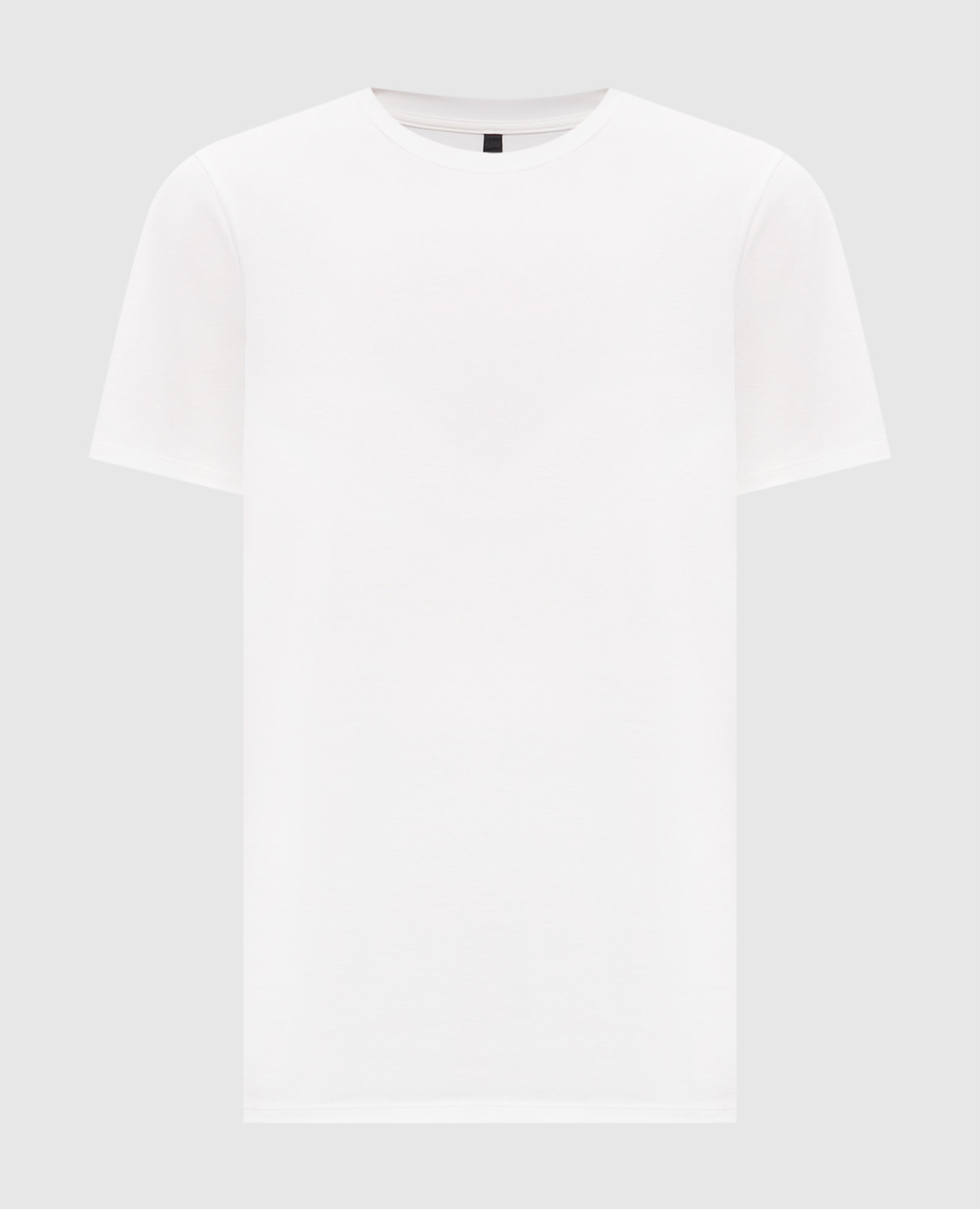 White long-sleeved cotton T-shirt