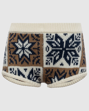 Magda Butrym Jacquard wool and cashmere shorts KNITWEAR15SHORTS389926