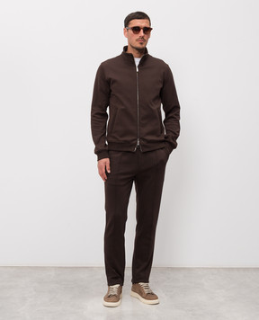 MooRER Brown sports jacket CRISPIN CRISPINFELPAIT