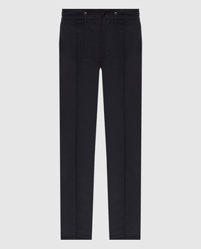 ISAIA Blue wool pants PNC053P9010